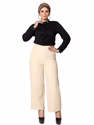 Trousers with side zipper