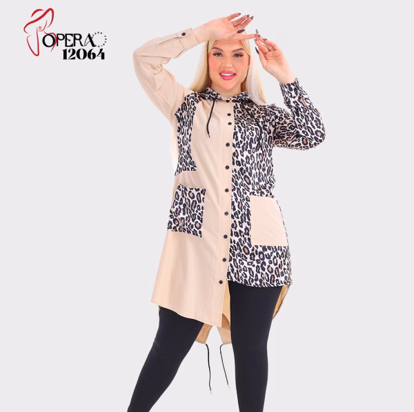 Tunic tops: plain styles x printed styles - Image 2
